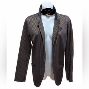 Striped Blue and Gold Lurex Blazer NWT